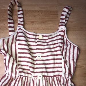 3 for 20$- Red and cream summer dress- Sz xs